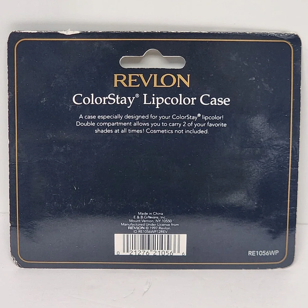 Revlon Colorstay Lip Color Case with Mirror Purse‎ Travel Holder Makeup Fits 2